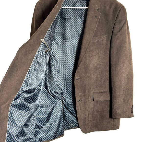 Michael Kors Men’s Corduroy Modern Fit Blazer/Sport Coat Brown Size 42L - Picture 9 of 10